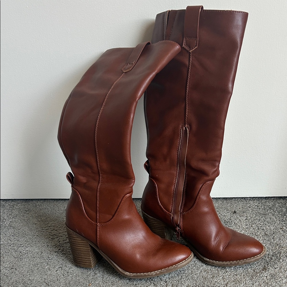 Target Chestnut Heeled Boots